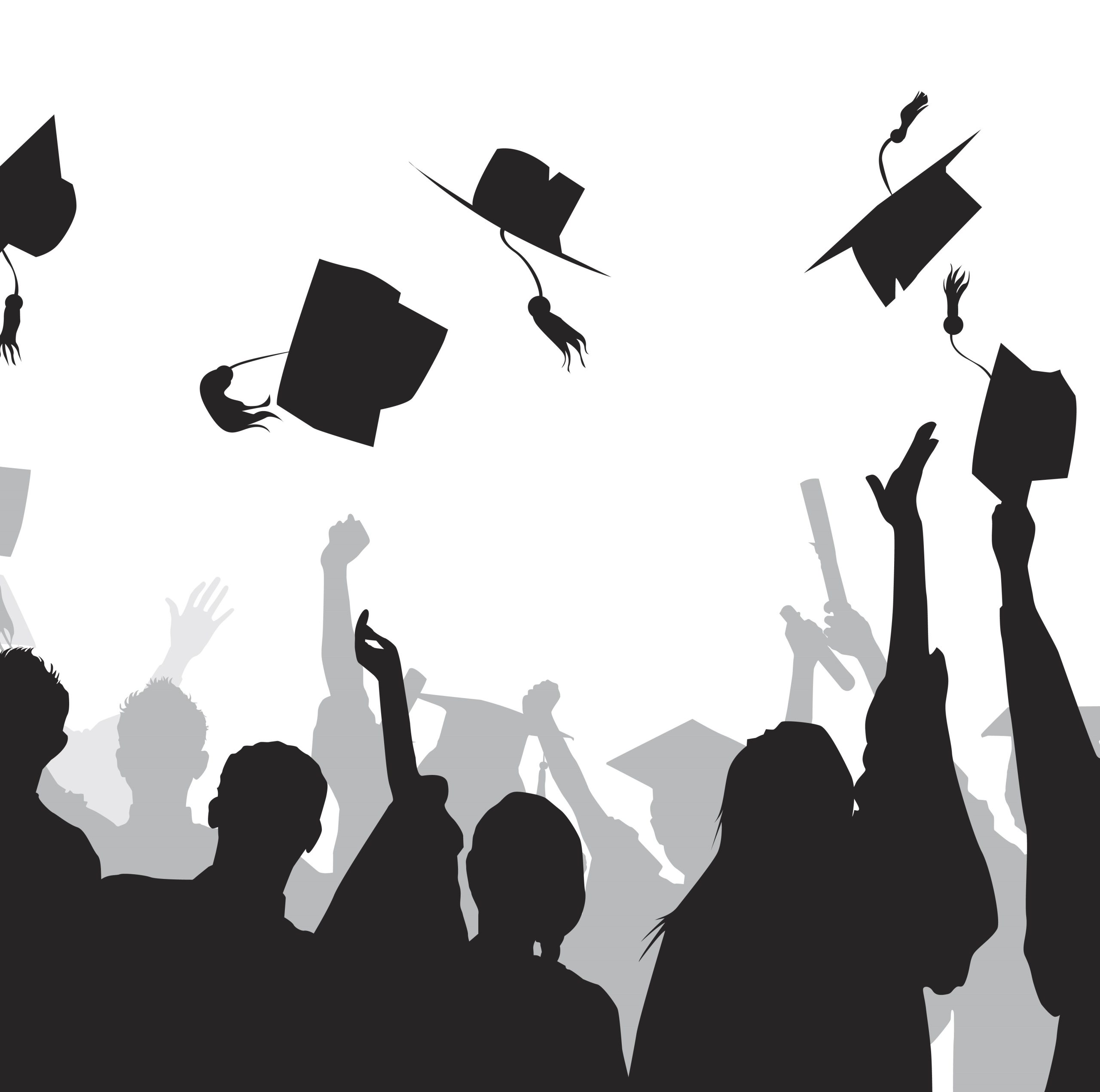 Illustration of university graduates Illustration of university graduates